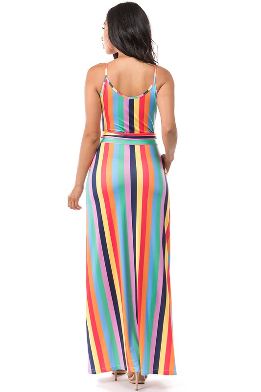 Multi-Color Maxi Dress